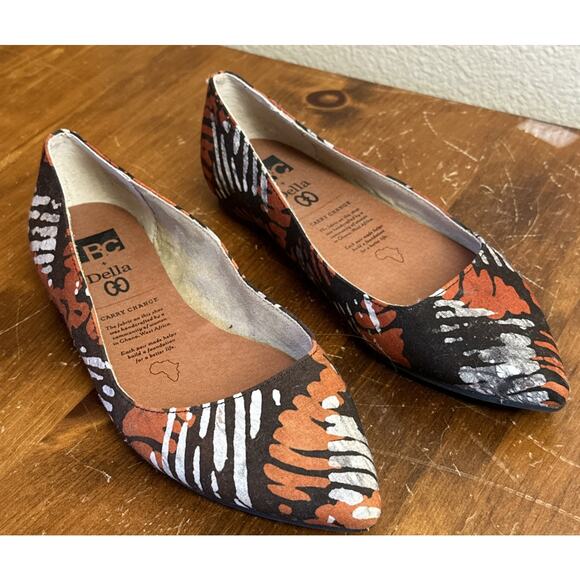 NEW BC DELLA Size 7 Flats Shoes Ballet Slip On Pointed Toe - Picture 1 of 8